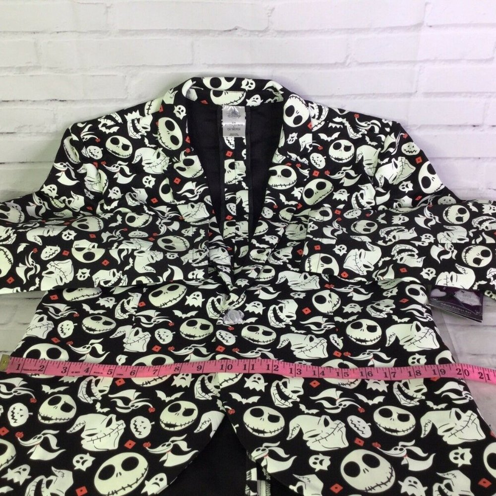 Disney The Nightmare Before Christmas Glow In The Dark Jacket Blazer Men's S/M - Picture 8 of 12